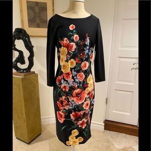 Beautiful floral and black dress